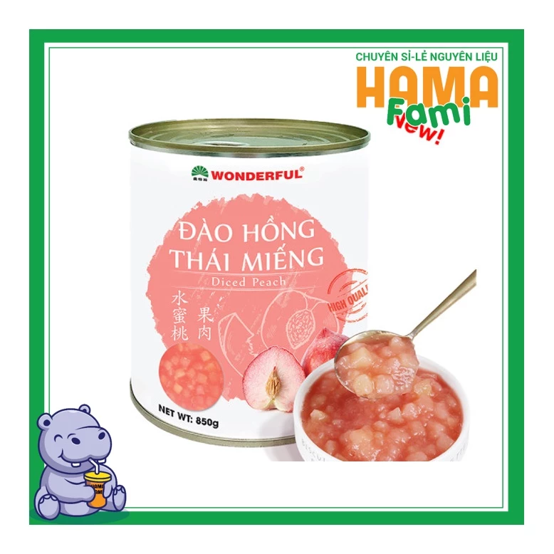Đào Hồng Ngâm Nước Đường (Thái Miếng)