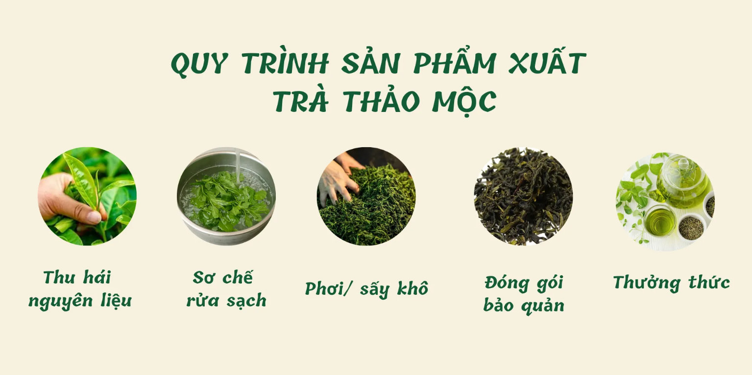 Quy trình tách trà thảo mộc