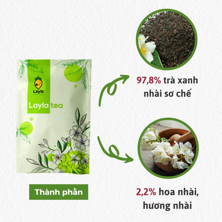 Lục Trà Nhài Layla Cao Cấp